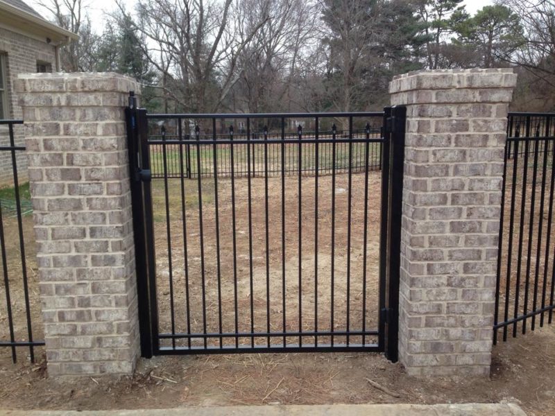 Pedestrian fence for backyard access.