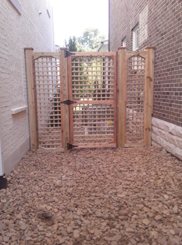 Custom pedestrian fence installed by Pro Line Fence Co.