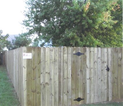 Wooden Privacy Fencing